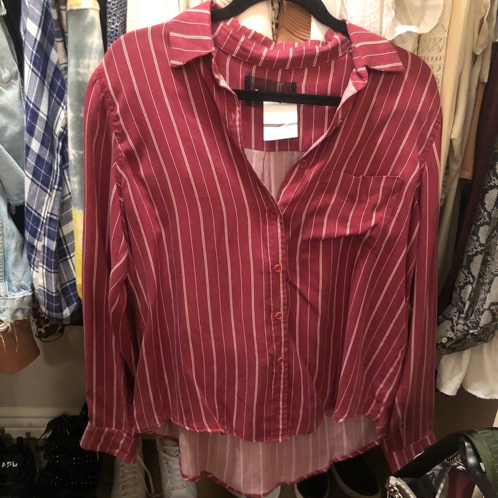 Reformation Boyfriend Button Down Top